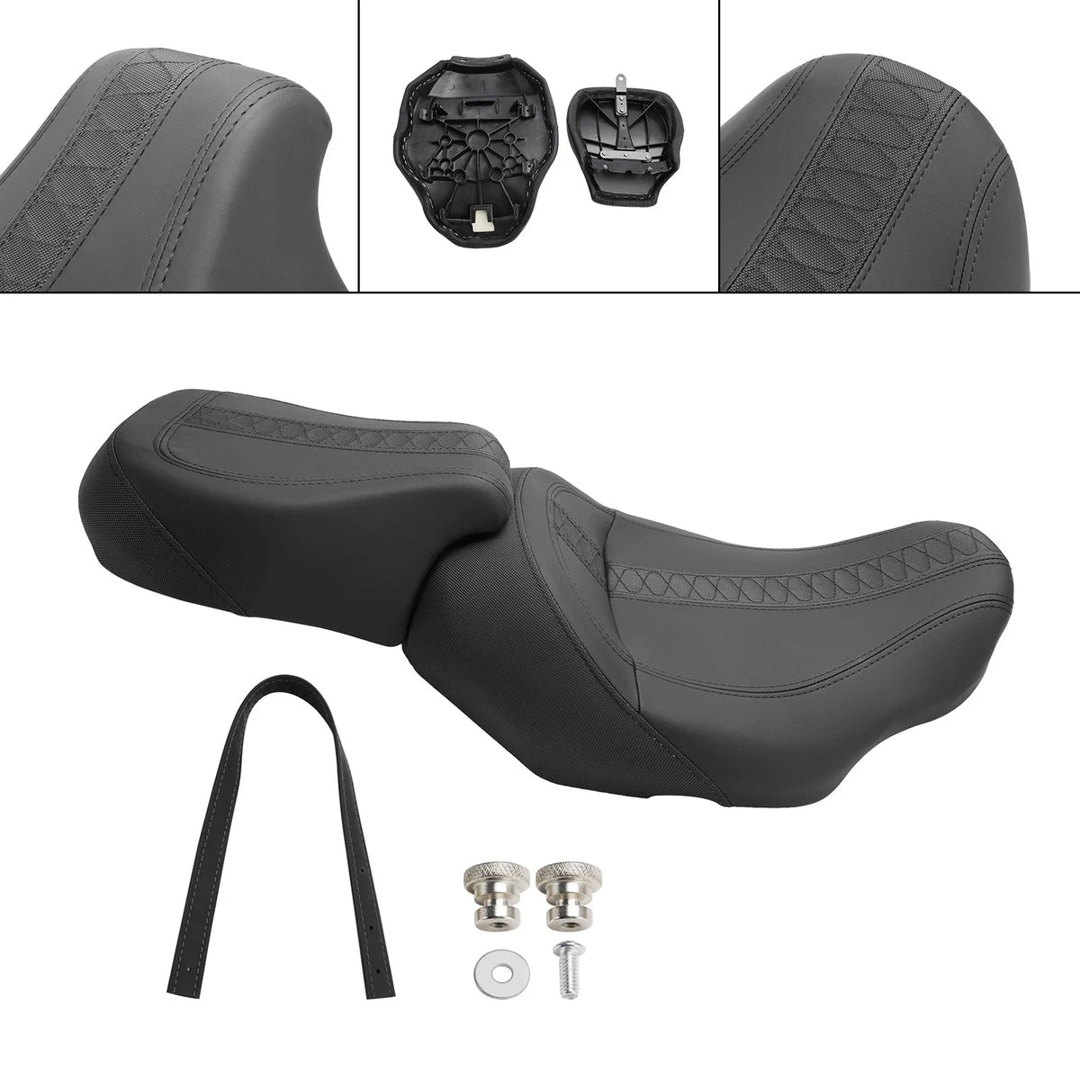 Complete Cushion Rider Passenger Seat for Harley Touring CVO Glide (2023–2024)