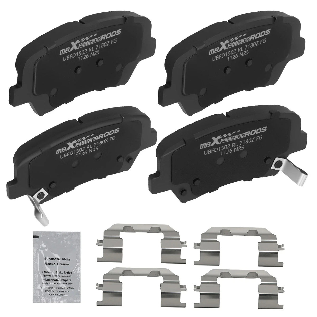 Front Ceramic Brake Pads Kit for Kia Forte/Forte Koup/Forte5 (2014–2016)