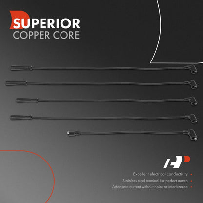 5 Spark Plug Wire Sets for Nissan 200SX 1984-1998 and Ford Mustang II 1974-1978