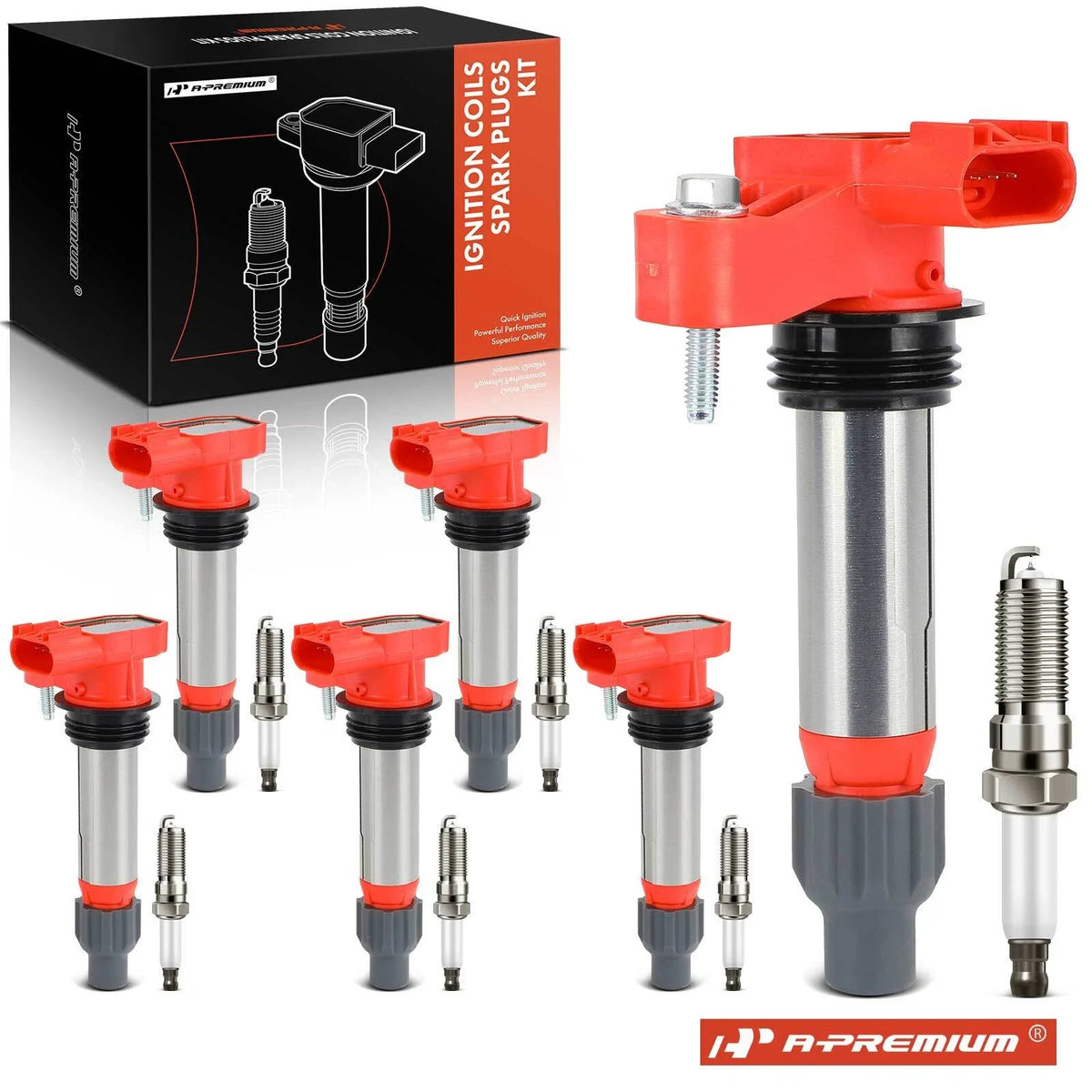 6X Ignition Coil & Spark Plug Set for Chevy Equinox