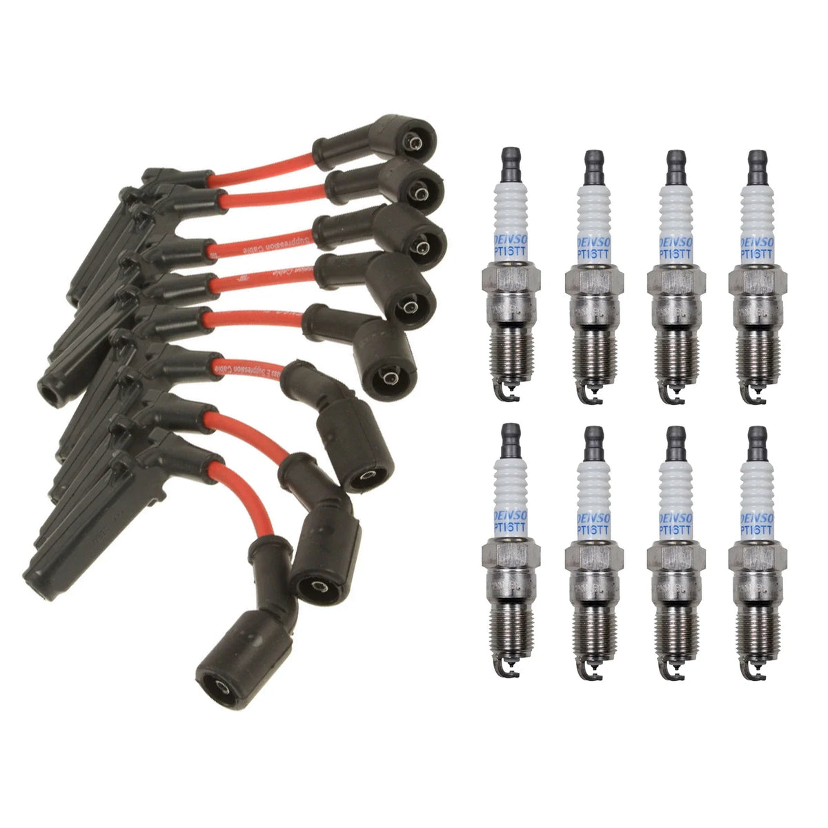 Denso Wire Set & 8 Platinum TT Spark Plugs for Chevy GMC Isuzu V8