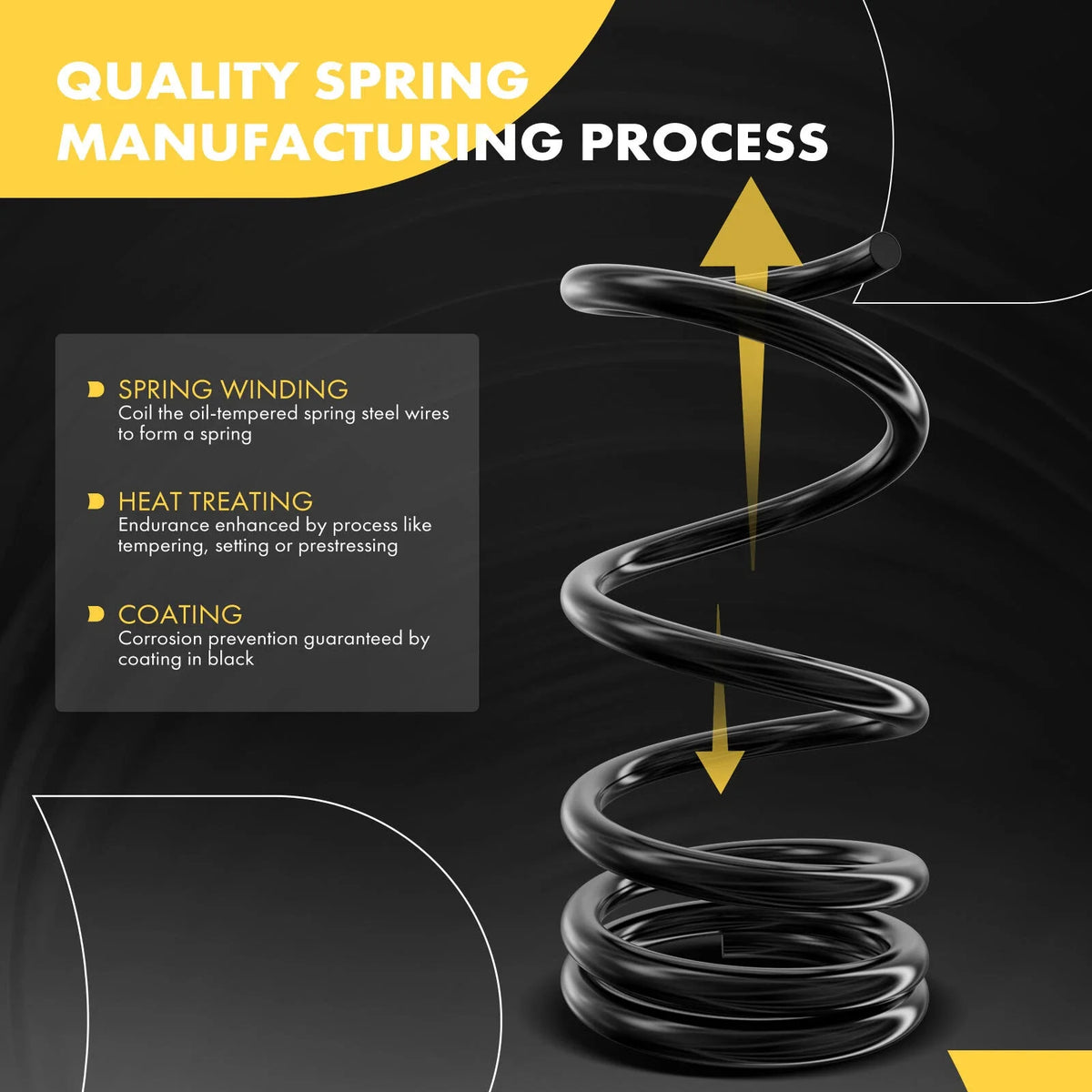 Coil Springs Front Pair for Honda Accord 3.0L 2003-2007