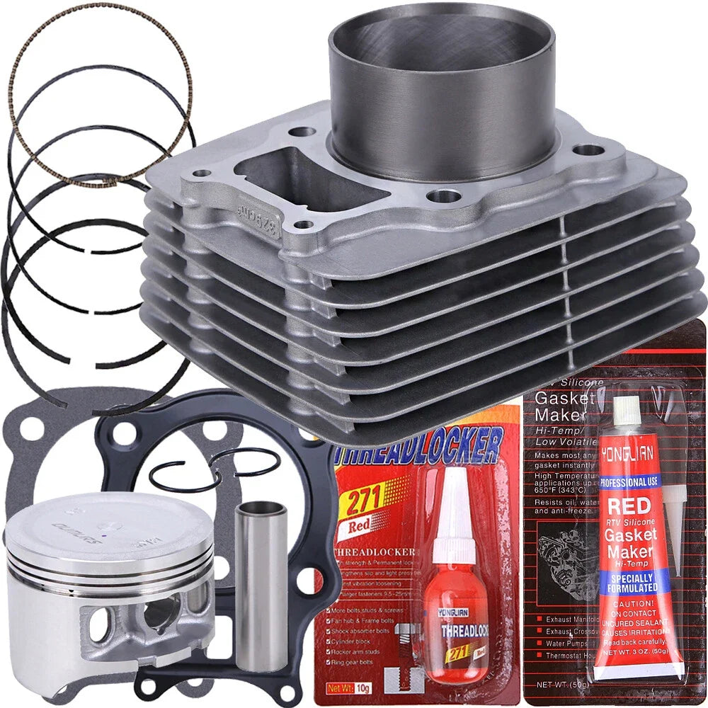 Top End Kit with Cylinder Piston Gasket for Rancher 350 2000-2006