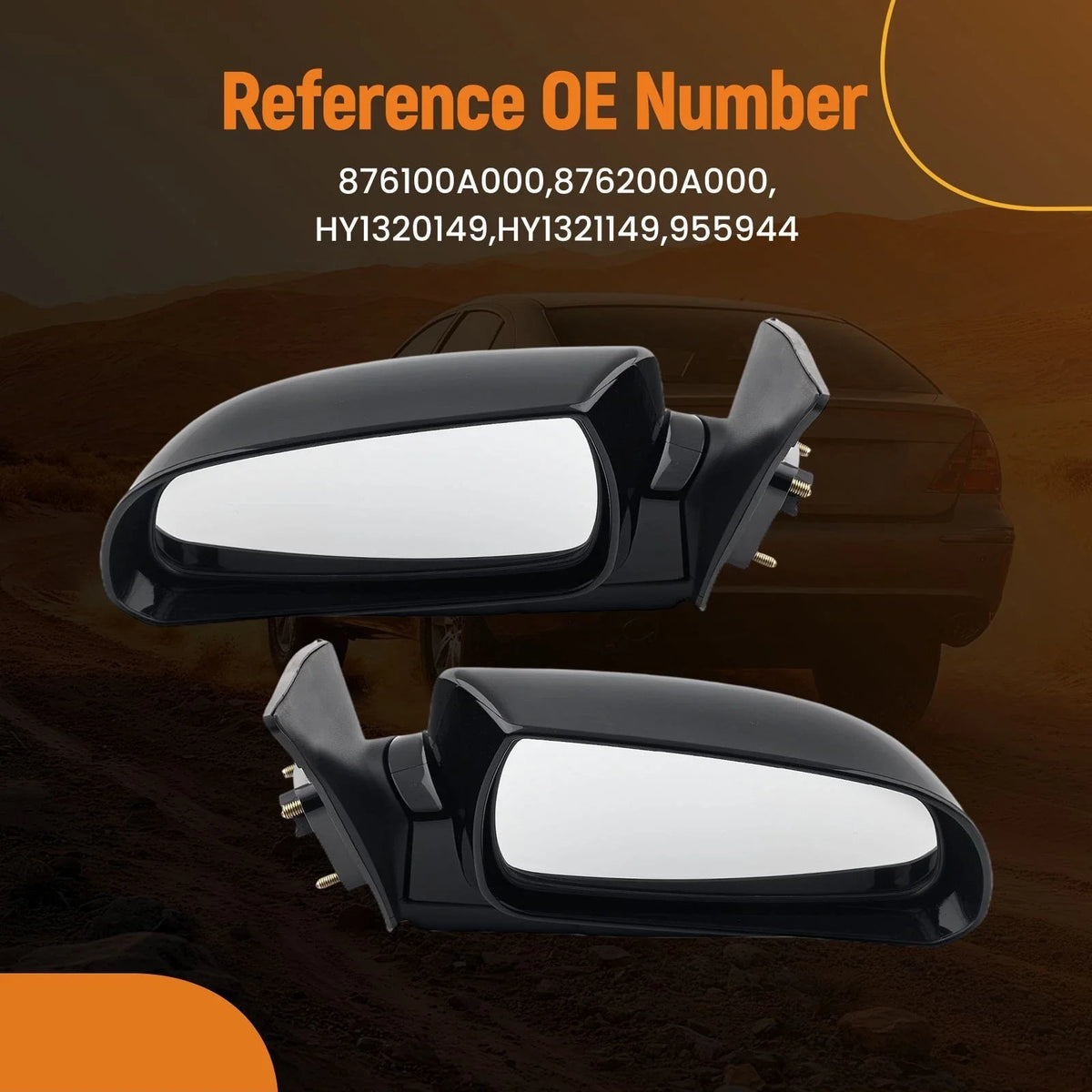 Heated Mirrors Pair for Hyundai Sonata GLS Limited (2006–2010) 876100A000