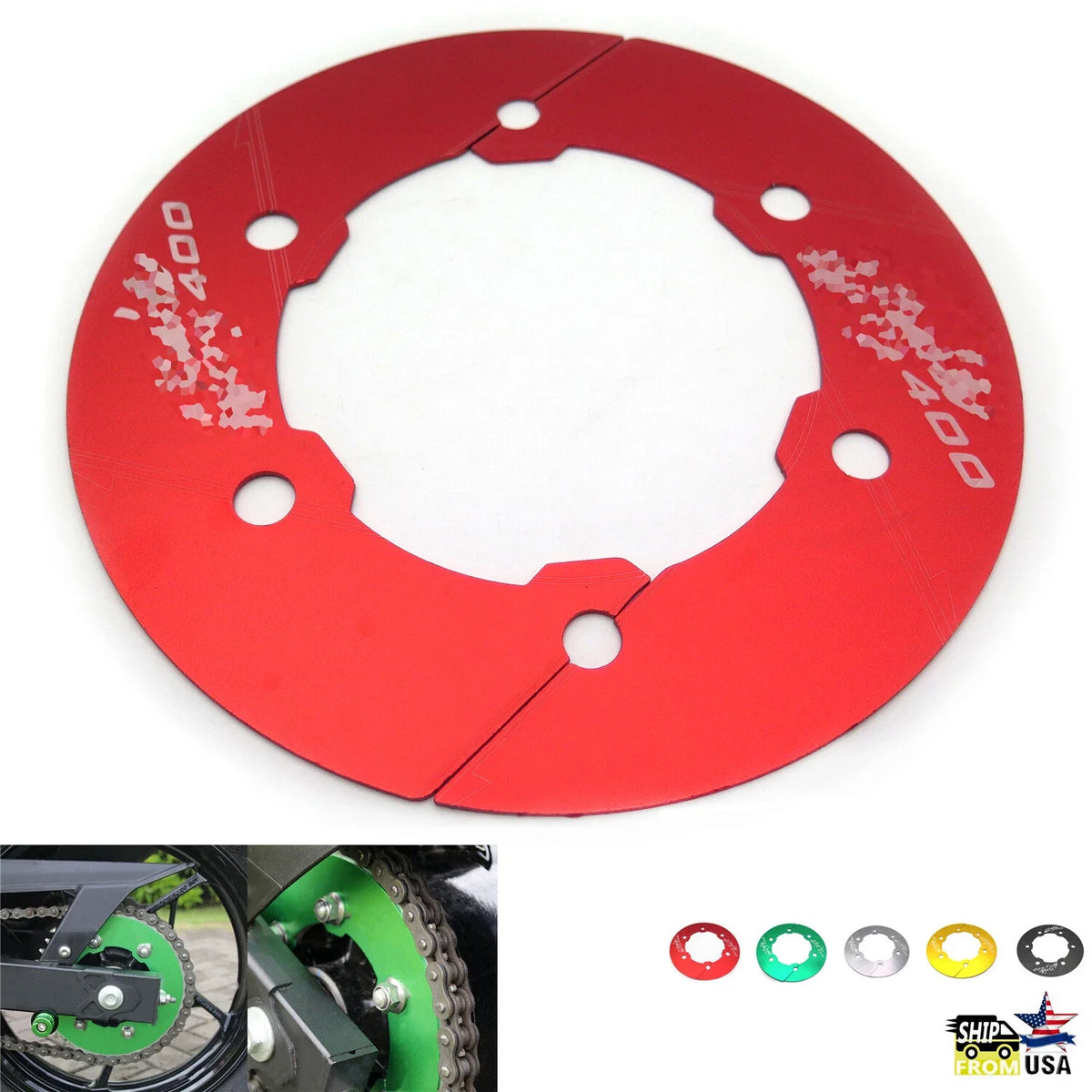 Sprocket Cover Guard Chain Protector for Kawasaki Ninja 400 (2017-2020)