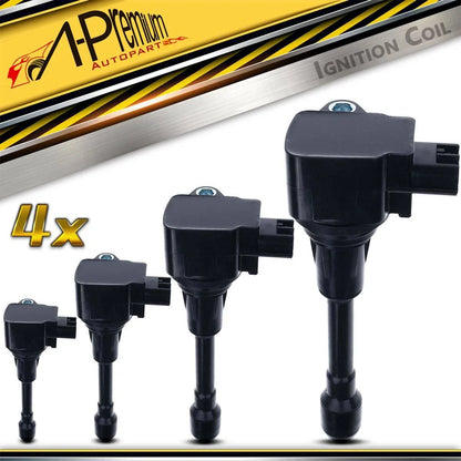Set of 4 Ignition Coils for Nissan Armada (2017–2020) INFINITI QX80 (2014–2021)