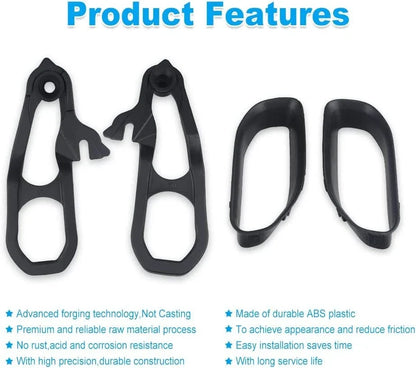 Heavy Duty Front Tow Hooks for 2019-2024 Dodge Ram 1500 - Set of 2