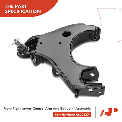 8-Piece Front Control Arm, Ball Joint & Tie Rod End Set for Nissan Frontier
