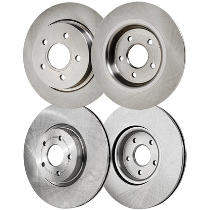 Front & Rear Disc Brake Rotors for Volvo C70 2006-2013