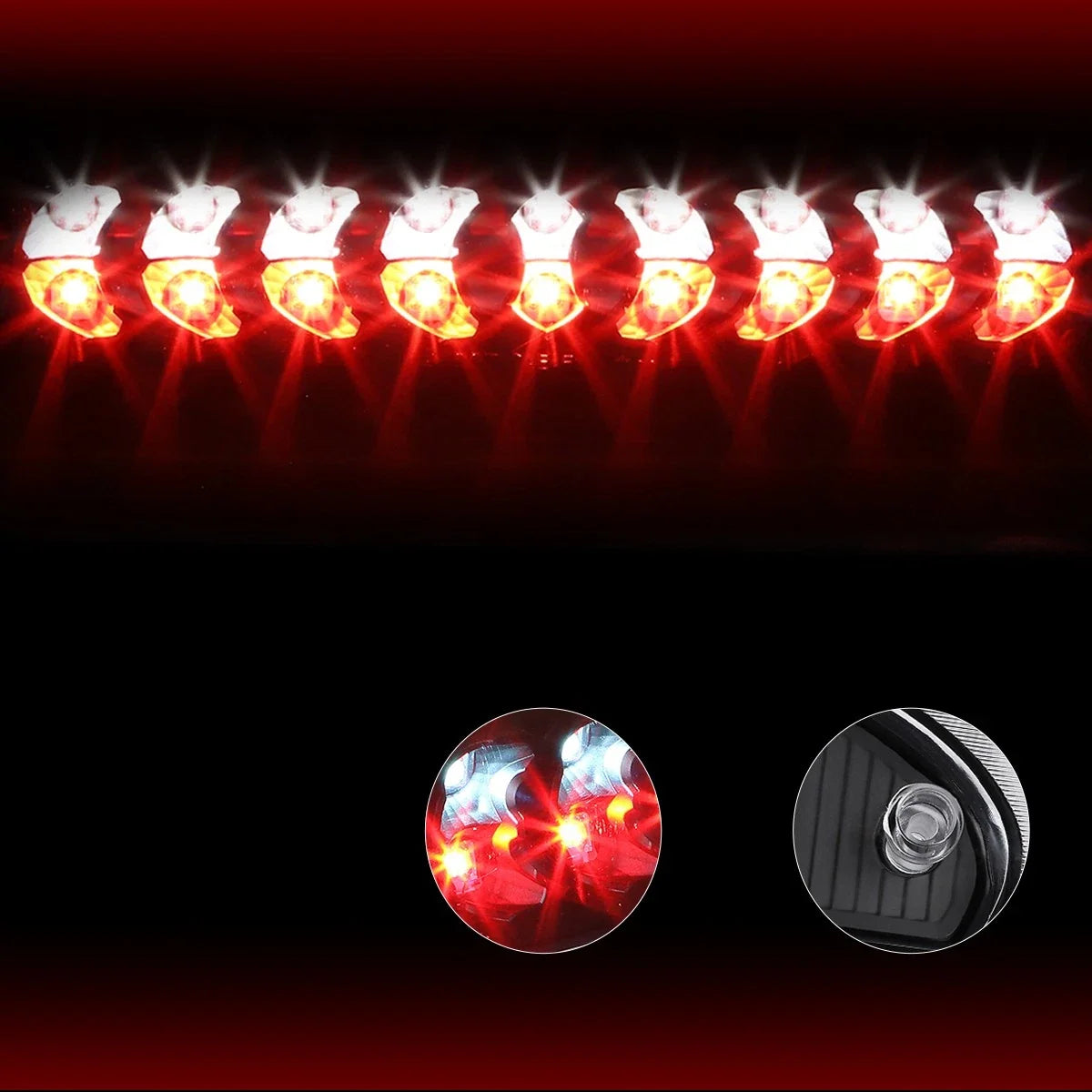 Full LED Third Tail Brake Light for Dodge Ram (2002–2009) - Black