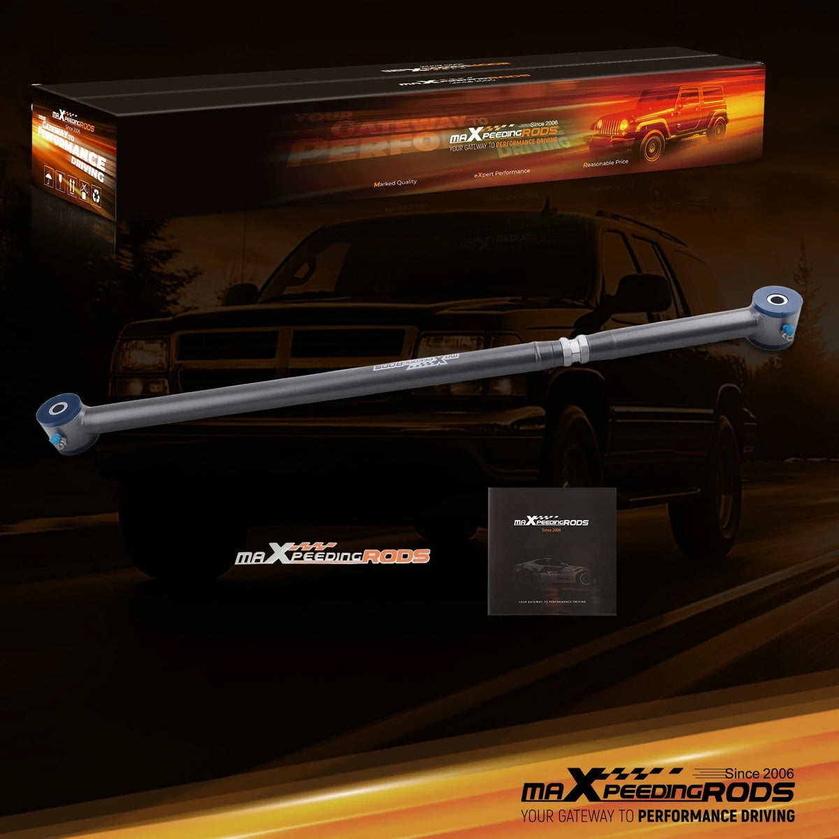 Panhard Rod Adjustable Rear Track Bar for GM SUVs (2000-2006)
