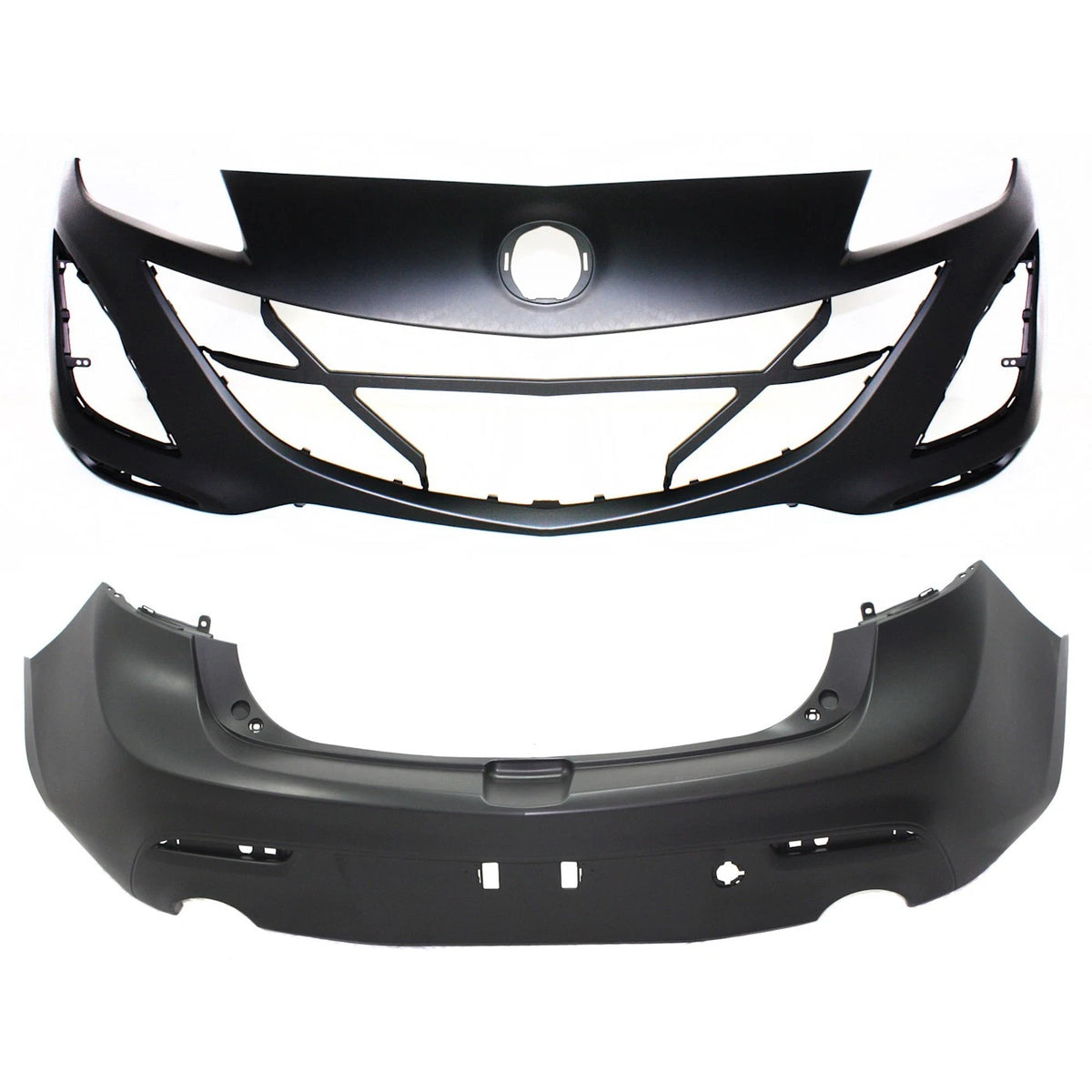 Set of 2 Bumper Covers for BBN250031KBB BBN950221GBB (Front & Rear)