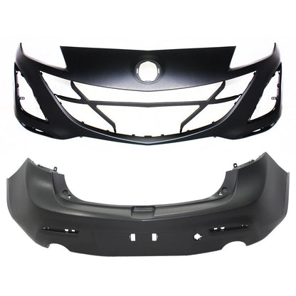 Set of 2 Bumper Covers for BBN250031KBB BBN950221GBB (Front & Rear)