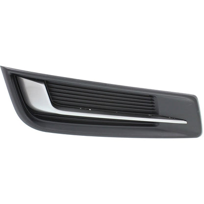 Bumper Grille Set of 2 for Cadillac XTS (2013–2015) Black Plastic