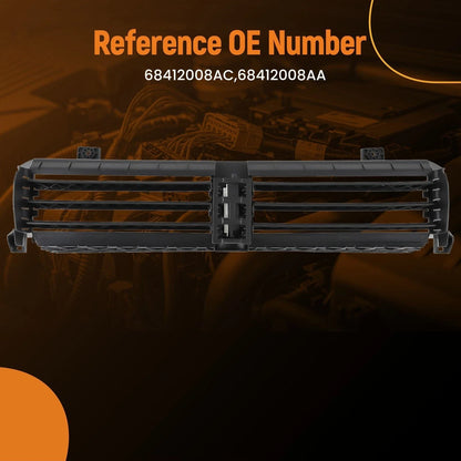 Front Grille Shutter 68412008AC for Jeep Cherokee (2019-2023)