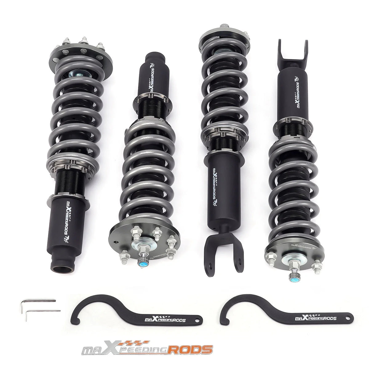 Racing Shock Struts Coilovers - 24-Way Adjustable for Honda Accord 2008-2012