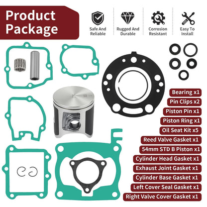 54mm STD Piston & Gaskets Top End Rebuild Kit for Honda CR125R (2003–2004)