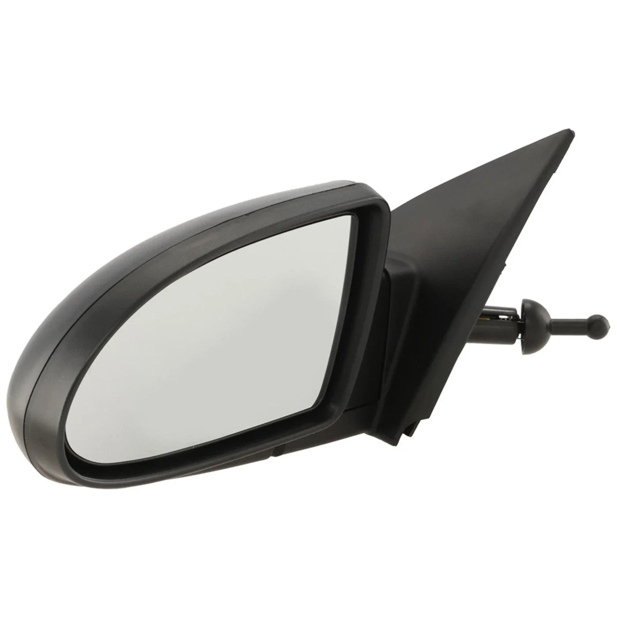 Manual Remote Mirror for Hyundai Accent (2006–2009) Driver Side Textured Black