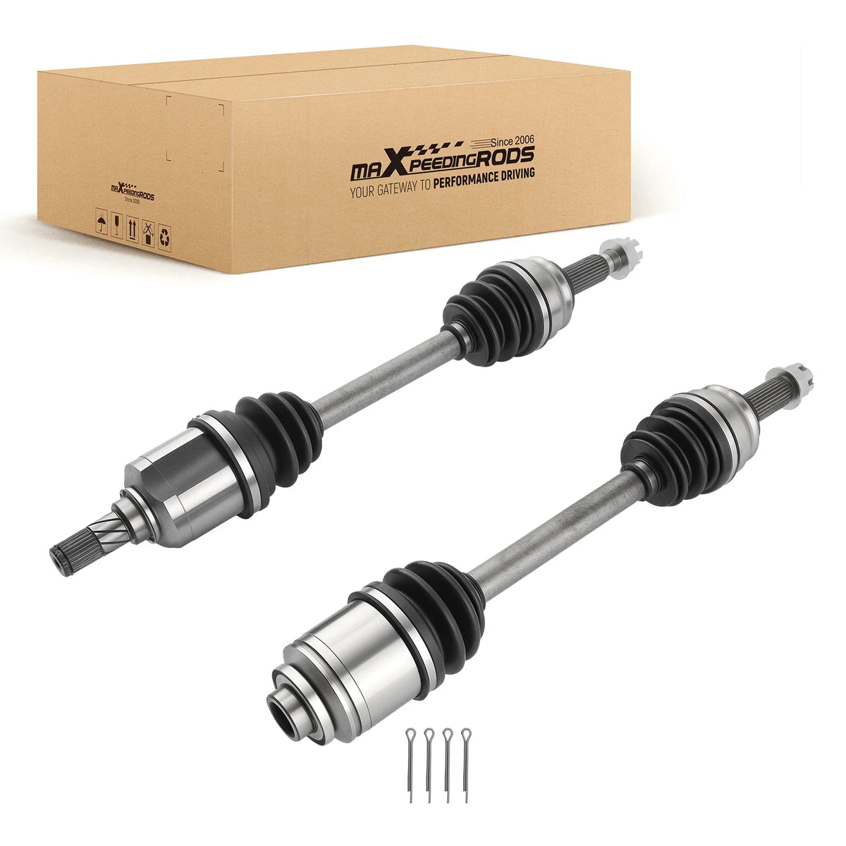 Set of 2 Front CV Axles for Dodge Jeep FWD
