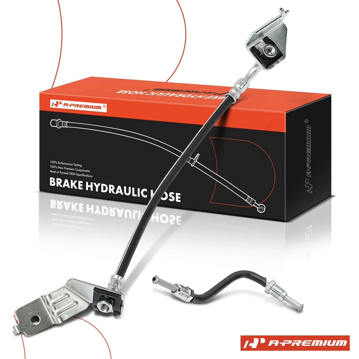 Rear Left Brake Hydraulic Hose for Hyundai Accent (2018–2022) Kia Rio (2018–2023)