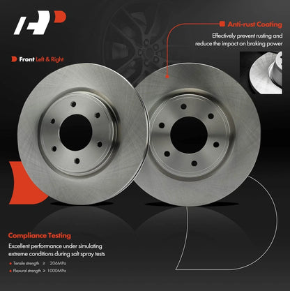 Front Brake Pads and Disc Rotors for Nissan Armada (2004–2023)