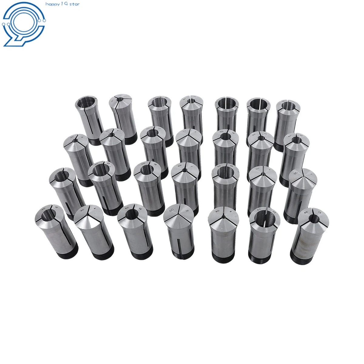 28X 5C Precision Collet Set for Full Metric Range (1-28mm)