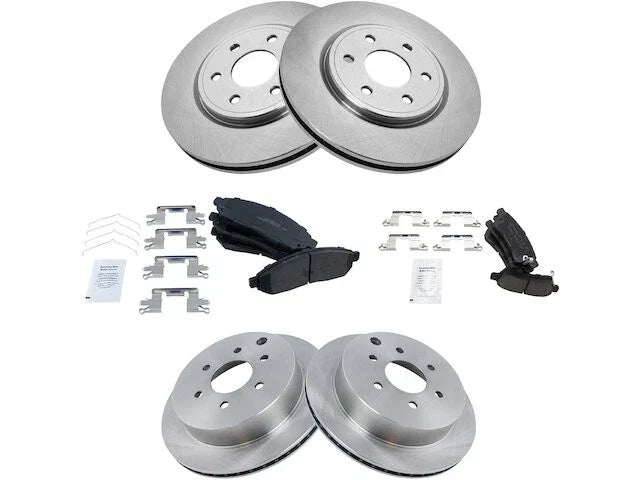 Front and Rear Brake Pad and Rotor Kit for Suzuki Equator (2009–2012) HD699SJ