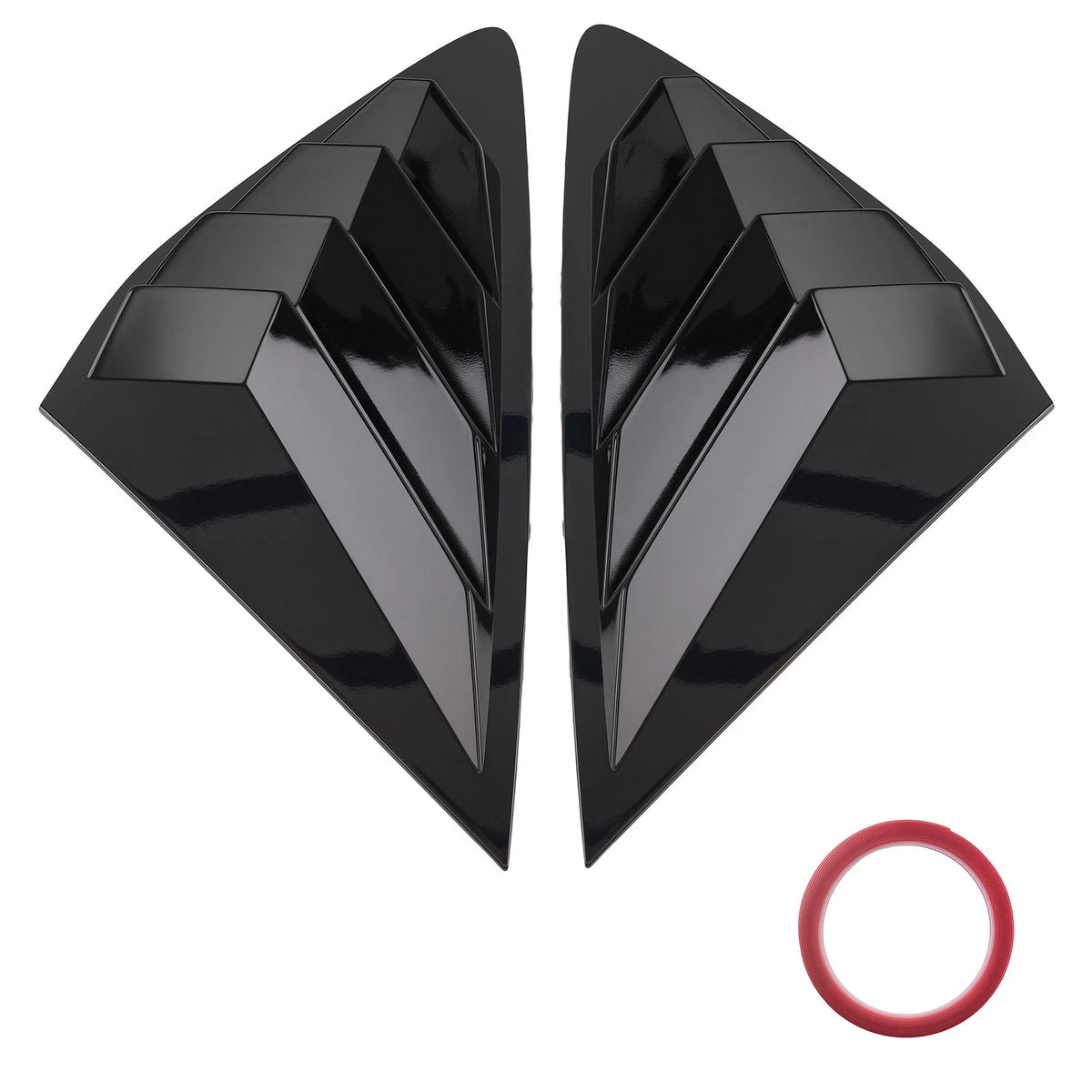 Black Gloss ABS Window Louvers (2PC) for Honda Accord 2023-2025