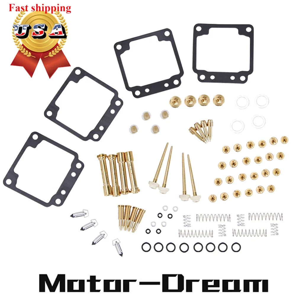 4-Pack Carburetor Repair Kits for Yamaha Seca 750 XJ750R 1981-1983