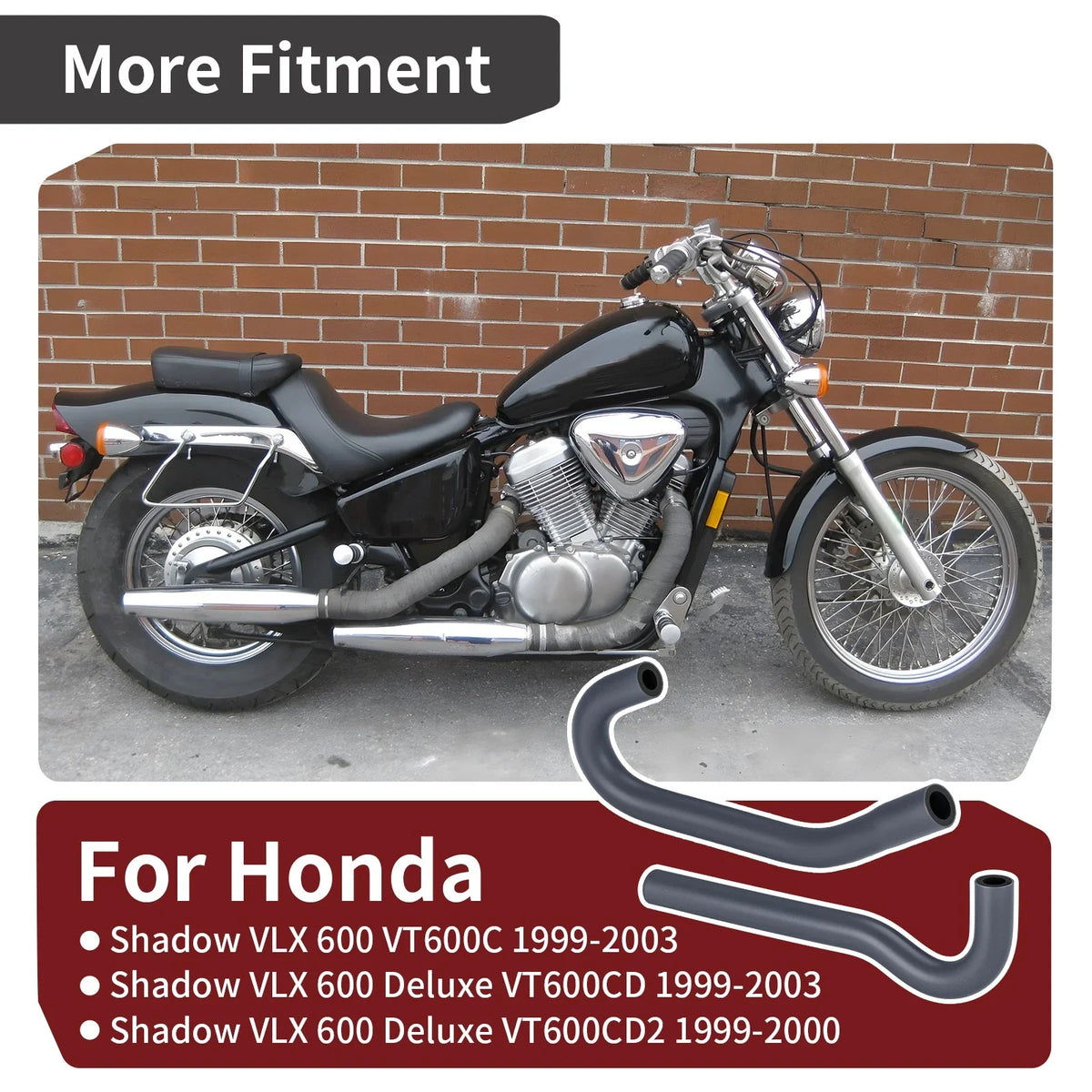 Fuel Tank Hose Set A + B for Honda Shadow VLX 600 (1999-2003)