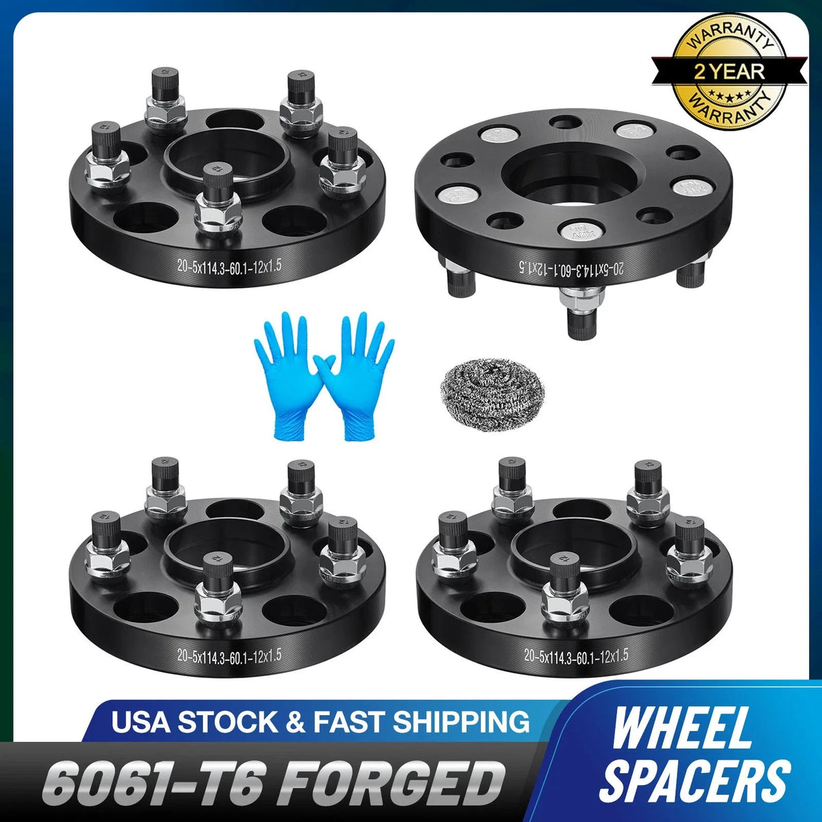 Set of 4 Hubcentric Wheel Spacers 20mm for Suzuki SX4 (2007–2013)