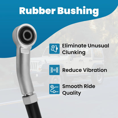 Adjustable Track Bar Rod 0-6" Lift for Jeep Wrangler JK (2007-2018)