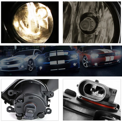 Fog Light Set for Scion FRS (2013-2016) - Smoked Lens, Switch & Bezel