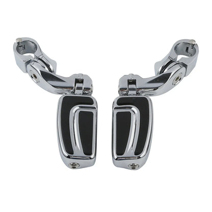 1.25'' Engine Guard Footpeg Mount - Short Angled for Harley Glide