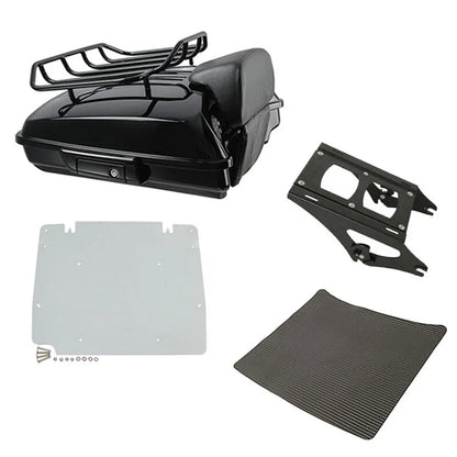 Razor Black Trunk Backrest Mount Base Plate for Harley Electra Glide 2014-2023