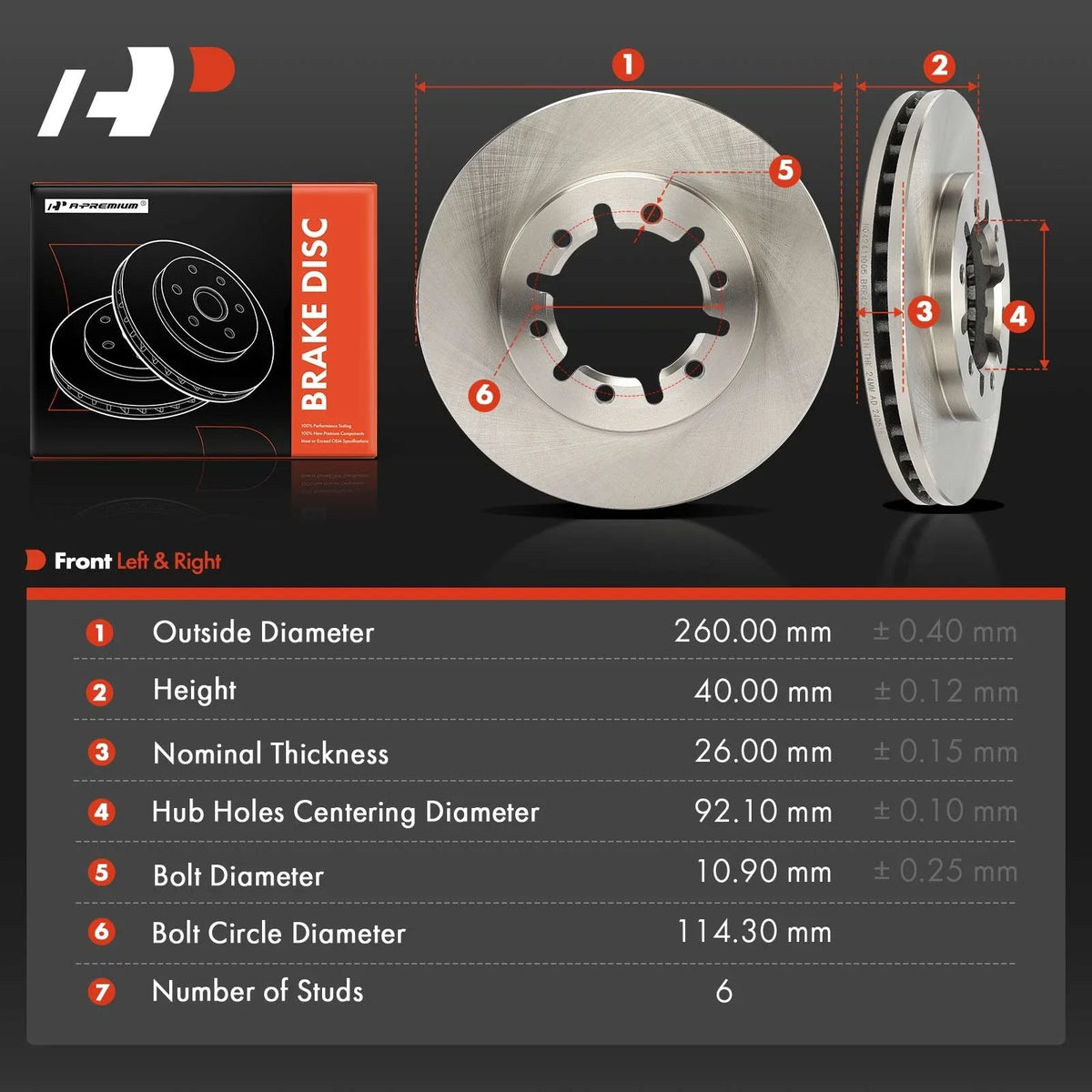 Front Brake Rotors for Nissan Frontier (1998–2004)