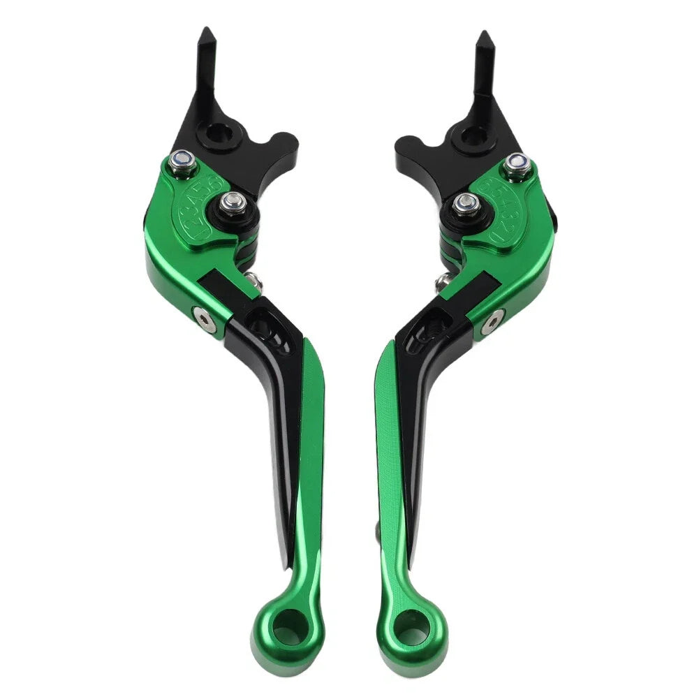 CNC Extendable Brake Clutch Levers for Benelli TRK502/X BN302S (2015–2019) Green