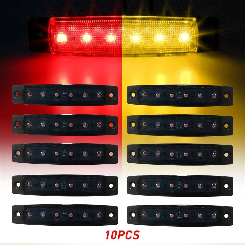 Set of 10 LED Side Marker Lights for Peterbilt and Mack