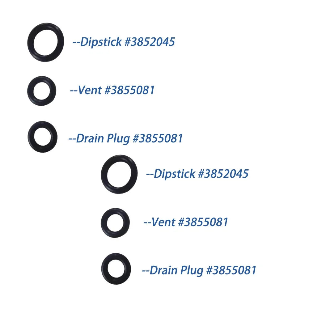 Set of 2 Gearlube Stern Drive O-Rings for Volvo Penta (3852045, 3855081)
