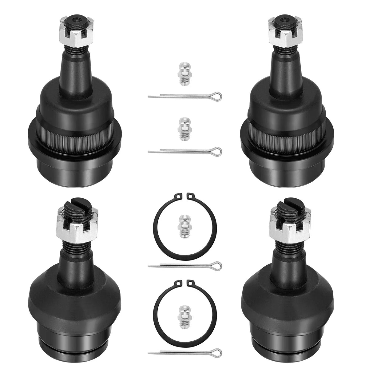 Set of 2 Front Upper & Lower Ball Joints for Jeep Grand Cherokee Wrangler