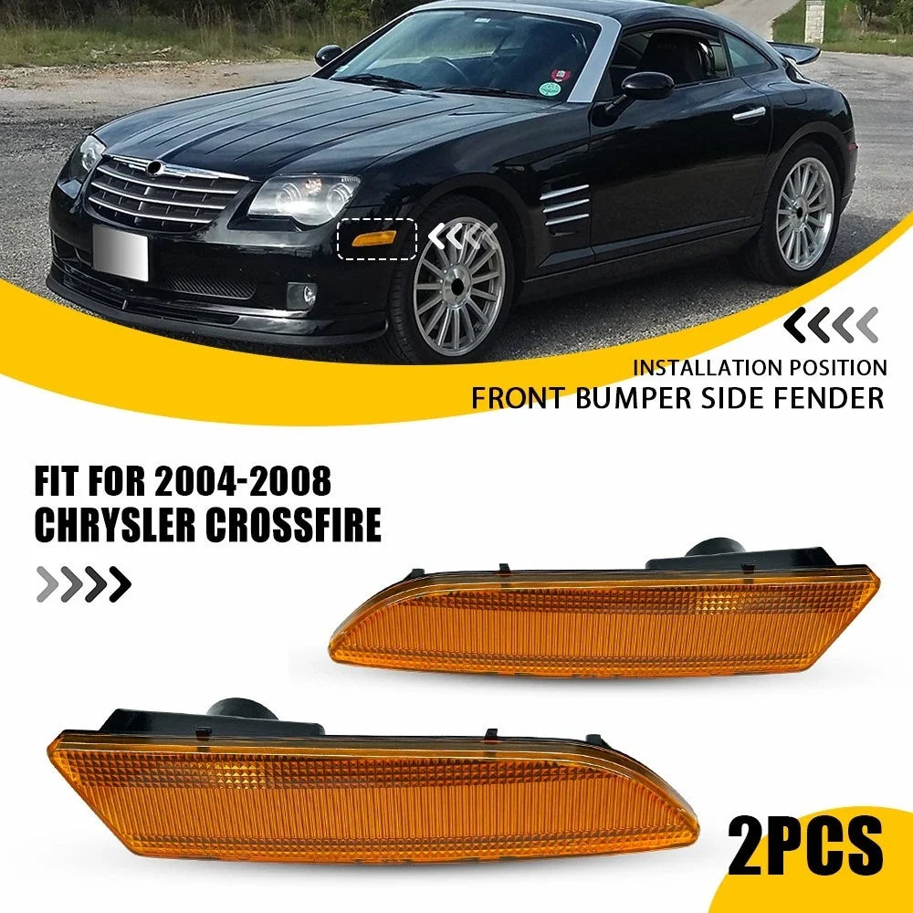 Amber Front Side Marker Parking Light for Chrysler Crossfire (2004–2008)