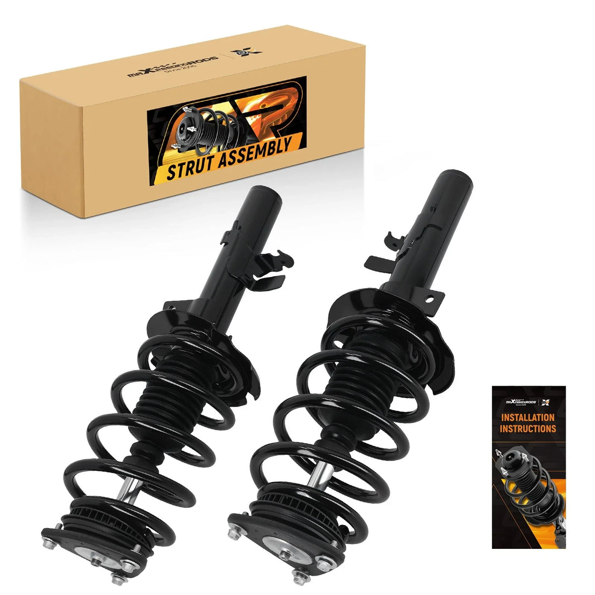 Pair of Front Struts w/ Coil Spring for 2014-2023 Ford Transit Connect