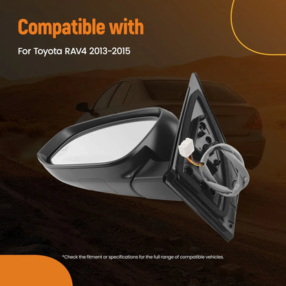 Side Mirror Heated for 2013-2014 Toyota RAV4 Black 879100R090B1