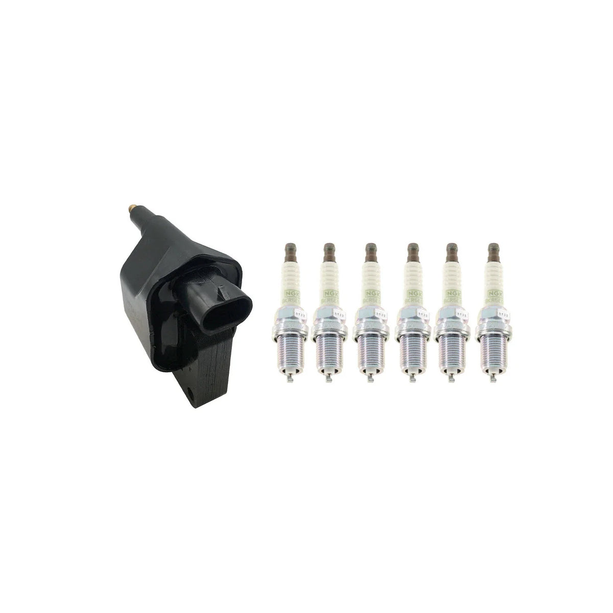 Set of 6 Hitachi Ignition Coils & NGK Platinum Spark Plugs for Ram 1500 (1994–2001)