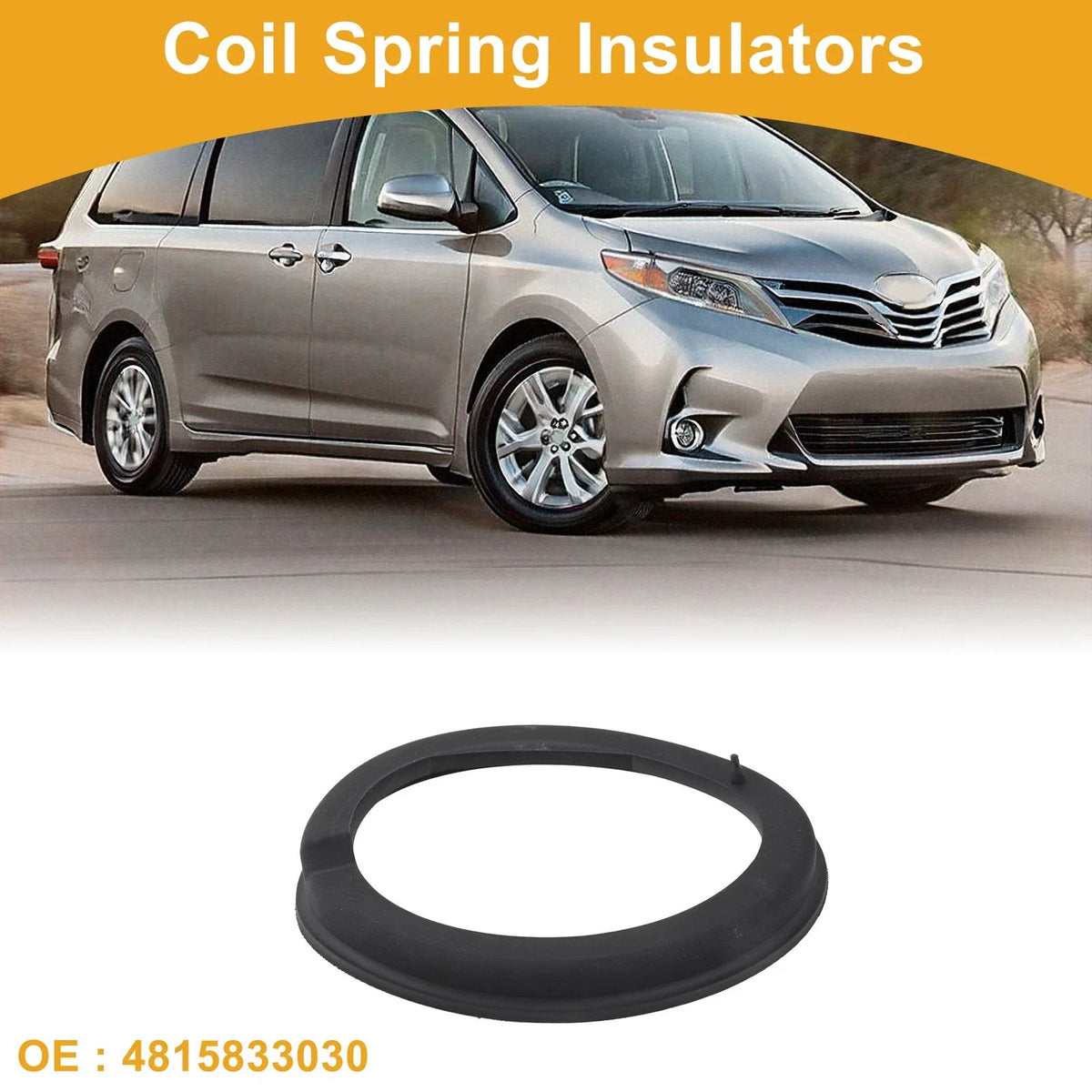 Lower Coil Spring Insulator No. 4815833030 for Toyota Sienna (2004–2005) Rubber