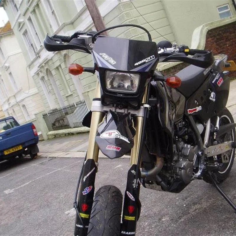 Black Hand Guards + Spoke Cover for Honda CRF, Yamaha WR, Suzuki RMX, Kawasaki KXF