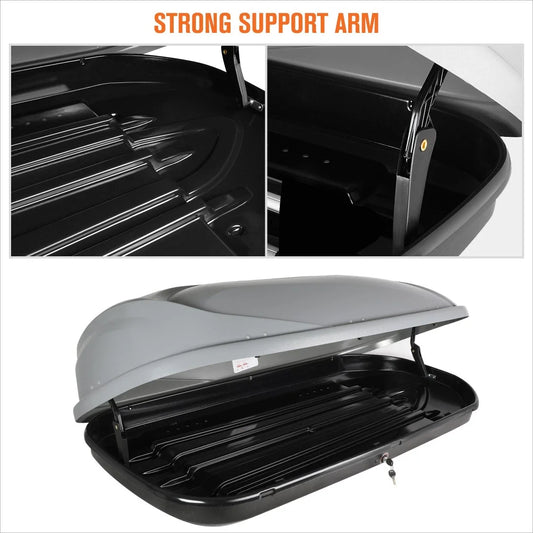 Aluminum Cross Bar Roof Rack for Honda Odyssey (2005–2010) + Grey Storage Box