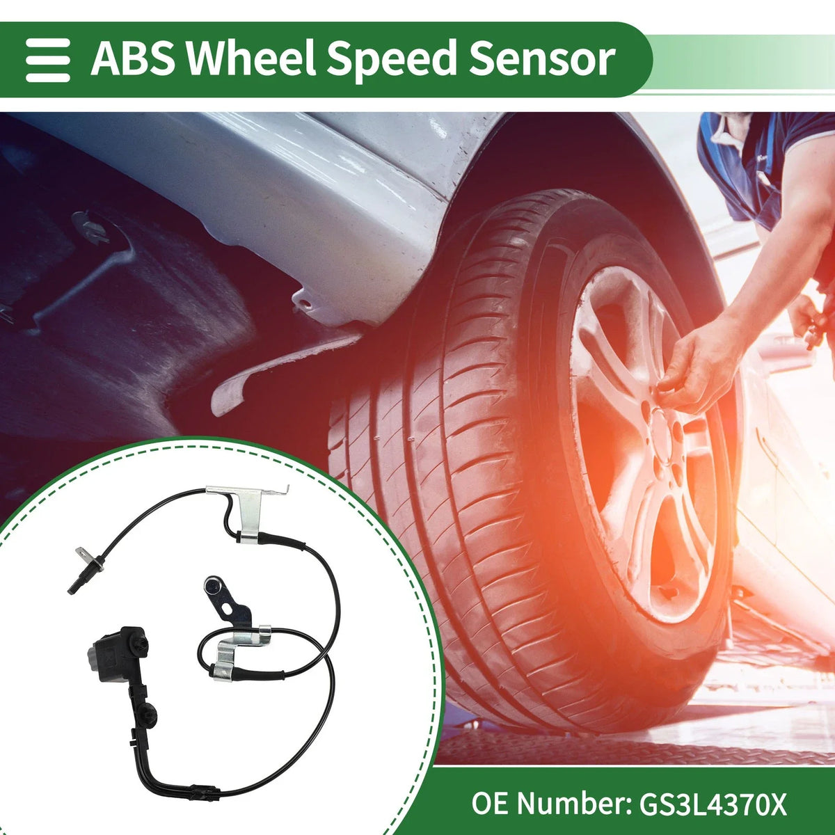ABS Wheel Speed Sensor GS3L4370X for Mazda 6 (2009–2013)