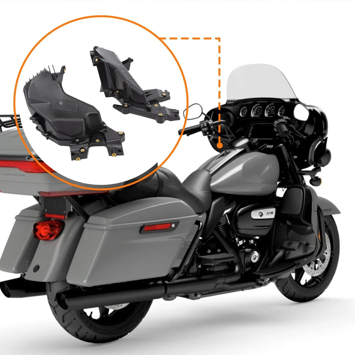 Fairing Storage Glove Box for Harley CVO Road Glide FLTRXSE (2018–2023)
