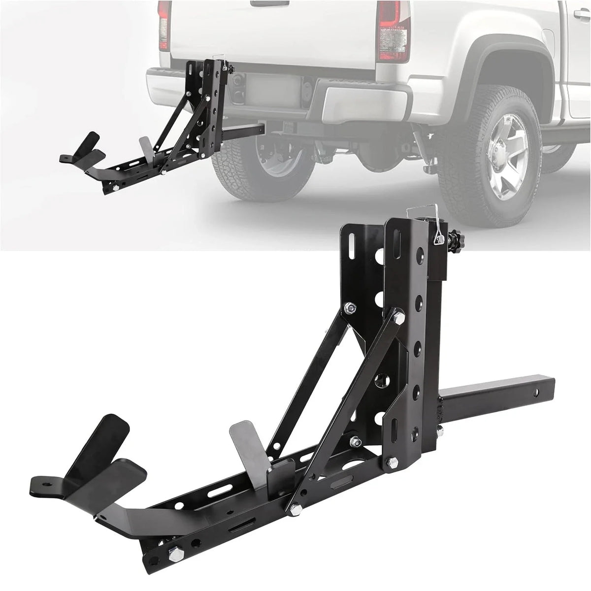 Motorcycle Scooter Carrier 800lb Capacity for 2" Tow Receiver - Universal